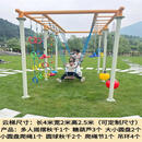 龙狮欧幼儿园户外百变云梯儿童爬绳攀爬梯绳梯吊环秋千架游乐场体育器械 百变云梯