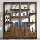 敬义堂 红木家具 非洲鸡翅木（学名：非洲崖豆木）实木博古架 中式客厅展示柜多宝阁古董摆件柜 小海棠博古架 0.9M博古架（一组）