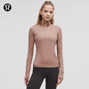 lululemon丨It's Rulu 女士跑步半拉链衫 LW3IMNS 暮光玫瑰棕 S