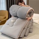 爱思居加厚保暖被子冬被芯单人学生宿舍春秋被薄款1.5米棉被双人1.8m太空被四季通用 鎏金灰 150*200cm（6斤）