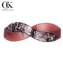 CHARM KNIFE发夹简约一字夹大号后脑勺气质横夹网红顶夹发卡马尾夹 枣红色