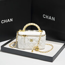 小香儿包包女2026新款时尚百搭女士手提盒子包气质单肩斜挎包 白色