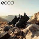 爱步（ECCO）户外运动鞋男 休闲跑步鞋登山徒步鞋耐磨抓地鞋子 越野822354 HL 黑色82235451052 42