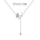 范琦（Fanci）光影蝴蝶项链女锁骨链生日520情人节礼物送女友送老婆送闺蜜 光影蝴蝶项链