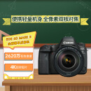 佳能（Canon）EOS 6D Mark II 6D2全画幅 专业单反相机 L级24-105标准镜头套装（约2620万像素/4K延时视频短片）