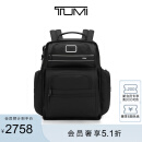 TUMI/途明男士双肩背包条纹装饰商务出行通勤电脑背包 黑/白/026303580DWOE