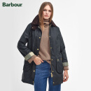 Barbour Long Beadnell女士长款油蜡夹克 鼠尾草绿 10