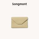 Songmont山下有松坐忘系列卡包卡套证件包牛皮女款钱包挂件配饰礼物 坐忘-卡包 杏仁黄 现货