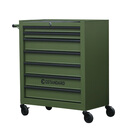 Gstandard 北欧工业风咖啡厅画室柜五金储物柜工作台七层抽屉1307军绿色