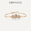 EMPHASIS艾斐诗Symphony「颂」系列18K红黑分色黄金钻石手镯91726k 预付款 预订时间约8-10周(请联系客服)