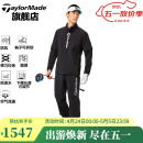 Taylormade泰勒梅高尔夫服装新款男士防风防雨长袖裤子雨衣套装可拆卸式 黑色 N92513 L