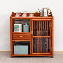 寻古红木家具缅甸花梨（学名：大果紫檀）茶水柜实木新中式烧水茶台茶叶储物柜小泡茶桌 长68*宽43*高69cm