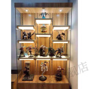 嘉轻 展示柜家用展示柜木小型玻璃门动漫模型奖杯展柜带灯产品橱窗柜子 150*40*200