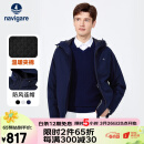 【内里夹棉】Navigare意大利小帆船棉衣男连帽冬季夹克保暖棉服户外防风外套 藏青 XL