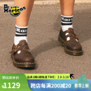 马丁（DR.MARTENS）8065 Mary Jane舒适美拉德疯马皮棕色皮鞋玛丽珍鞋 深棕色 37