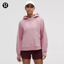 lululemon丨 Scuba 女士宽松款侧开口连帽衫 LW3IU6S 蔷薇粉 M /L