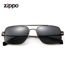 美国zippo 2022新款简约眼镜复古偏光男女墨镜金属方框太阳眼镜Z11100_58GY