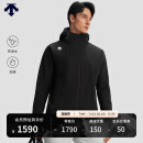 迪桑特（DESCENTE） TRAINING系列男士 加绒防泼水 梭织上衣外套夹克 BK-BLACK XL (180/100A)