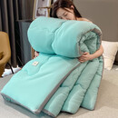 爱思居加厚保暖被子冬被芯单人学生宿舍春秋被薄款1.5米棉被双人1.8m太空被四季通用 青春绿 150*200cm（6斤）