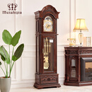 meishijia美时嘉客厅红木落地钟德国赫姆勒中式复古大摆钟欧式别墅机械立钟 赫姆勒十二音机芯重锤刺猬紫檀