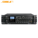 狮乐（SHILE）AV-106 专业会议工程两分区防啸叫功放 功率放大器定阻大功率音乐输出