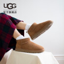 UGG2023秋季女士经典休闲舒适平底纯色圆头短筒靴雪地靴 1116109 CHE | 栗色 37