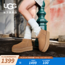 UGG秋季女士舒适时尚经典迷你纯色厚底保暖休闲短筒雪地靴1135092 CHE | 栗色 37