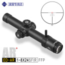 DISCOVERY 【品牌直售】发现者瞄准镜ED 1-8X24IR顶端高清高抗震速瞄望远镜 20双钉高宽  前置马蹄数字分化