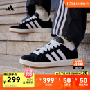 adidas GRAND COURT BASE 00s休闲麂皮板鞋男女阿迪达斯轻运动 黑色/白色/树脂黄 38