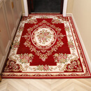 谷蝶入户门地垫进门大门脚垫玄关可裁剪红色门垫定制客厅家用 025-酒红色 80*100cm【收藏加购/优先发货】