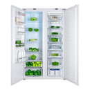 【进口】Scan诗凯麦全嵌入式冰箱超薄内嵌风冷无霜对开门521尾货机全新 白色