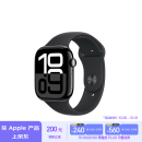 Apple/苹果 Watch Series 10 智能手表GPS款46毫米亮黑色铝金属表壳黑色运动型表带M/L MX273CH/B