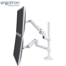 爱格升（ERGOTRON） 40“双屏支架大屏双显示器支架臂电脑显示器显示屏支架显示器增高架（45-509-216）白色