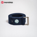 MANDUKA Align瑜伽伸展带棉质瑜伽伸展带拉伸带无弹力瑜伽辅助练习用品 午夜蓝(244cm)