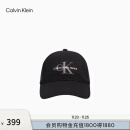 Calvin Klein Jeans24秋冬男女同款休闲ck刺绣纯棉鸭舌帽棒球帽礼物4G5040G UB1-太空黑 OS