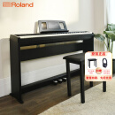 罗兰（Roland）全新考级电钢琴FP18重锤88键智能电子钢琴 主机+原装耳机+原装琴凳+三踏板木架款