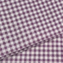 嘉枝鹿桌布布艺棉麻小清新长方形餐桌布茶几布台布ins风书桌布学生宿舍 紫色格子 200*150cm