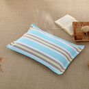 曼施黛老粗布枕套枕套1只棉山东特产老粗布枕套1只加厚拉链式成人学生 宽纹蓝70*45枕套一个