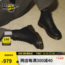 马丁（DR.MARTENS）1460 Greasy英伦男女款秋季舒适哑光软皮女马丁靴城市轻户外 黑色 38