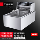 禄通台式电炸炉单缸油炸锅鸡排薯条电炸锅炸串专用设备油炸机商用   单缸6升炸炉