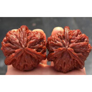 入古 大奔正奔官帽核桃把玩瓣 天然三菱文玩异形麻手盘狮子头麒麟纹 天然正奔40-42mm 20mm以上