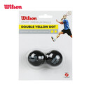 Wilson壁球球单黄点红点双黄点专业壁球训练球初学入门进阶 WRT617600双黄点（2粒）