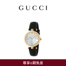 GUCCI古驰Diamantissima系列皮革表带手表腕表,32毫米 黑色 均码