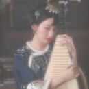 一城风絮雪落眉间丨仿古董衣如意襟绣花倒大袖夹棉加厚旗袍 夹棉镶毛条 XS