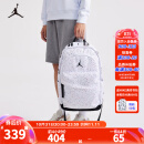 NIKE JORDAN 耐克AJ双肩背包学生电脑包男女大容量书包 白色/白色/黑色 8/20(30x17x49cm)