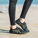 PKSAQ沙滩鞋涉水鞋户外溯溪鞋男士女士游泳鞋透气防滑速干浮潜鞋跑步机 211黑色 43