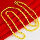 千影黄金项链女款9999足金素链真金链子素金小金鱼结婚首饰妈妈款按克 标准黄金8.48-8.6g(工费20)