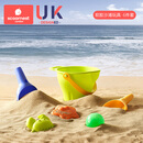 科巢儿童沙滩玩具套装挖沙铲子水桶宝宝玩沙子沙漏挖土工具沙滩车 软胶沙滩玩具 6件套