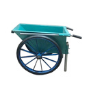 京棣工品 灰斗车 工地人力建筑斗车 水泥车垃圾车 小号2.0厚翻斗车实心轮 