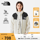 北面（The North Face）皮肤衣女连帽夹克户外防风防泼水休闲外套春季上新|5JXO QLI/米色 M/160